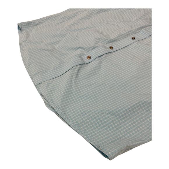 Ariat Shirt Men's 2XL Blue White Pro Series Plaid Button Down Long Sleeve - Picture 6 of 9